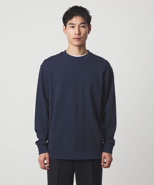 セール】ミラノ リブ ダブルフェイス クルーネック カットソー（T