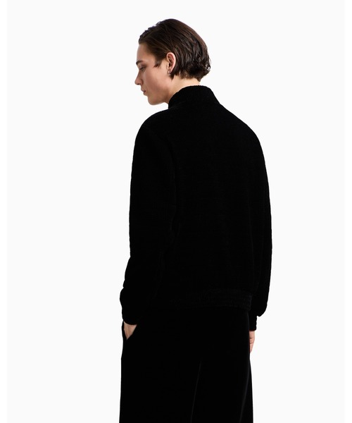 EMPORIO ARMANI（エンポリオアルマーニ）の「【エンポリオ アルマーニ】Icon ブルゾン ストレッチベルベット キルティング（ブルゾン・メンズ・ブラック・46/48/50）」の3枚目の写真