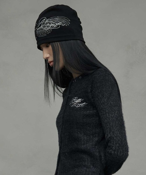 A'GEM/9 × .kom 『NIIER NOR/ニアノア』 BADDIE ANGEL CROSS BEANIE