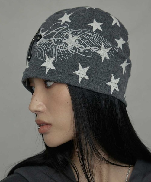 A'GEM/9 × .kom 『NIIER NOR/ニアノア』 BADDIE ANGEL CROSS BEANIE