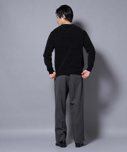 NANO universe（ナノユニバース）の「テックメルトンワイドスラックス（スラックス・メンズ・チャコール/カーキ/ブラック・S/M/L/XL）」の17枚目の写真