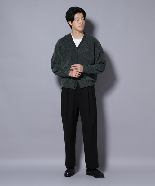 NANO universe（ナノユニバース）の「テックメルトンワイドスラックス（スラックス・メンズ・チャコール/カーキ/ブラック・S/M/L/XL）」の19枚目の写真