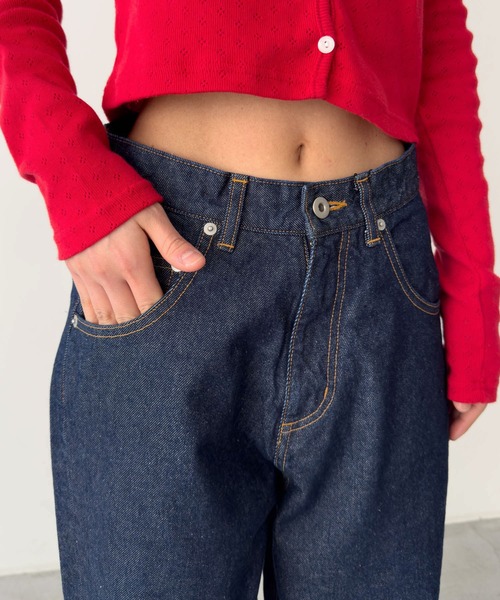 美品キャナルジーン choice_cnl　テーパードデニムパンツM位ユニセックス choice_cnl テーパードデニムパンツ（デニムパンツ）｜CANAL JEAN