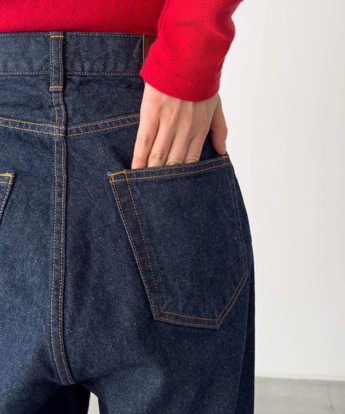 美品キャナルジーン choice_cnl　テーパードデニムパンツM位ユニセックス choice_cnlテーパードデニムパンツ | CANAL JEAN（キャナルジーン