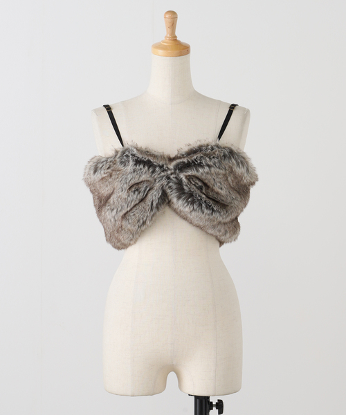 セール】【FUMIE TANAKA(フミエタナカ)】animal far bustier：ビスチェ