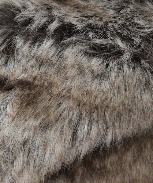 フミエ タナカ fumie tanaka ブラ ニット ビスチェ　グレー セール】【FUMIE TANAKA(フミエタナカ)】animal far bustier：ビスチェ