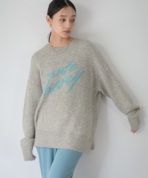 LOWRYS FARM | ロゴニットプルオーバーＬＳ　605885(ニット/セーター)