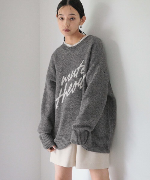 メゾンドリーファー ♡梨花私服カシミヤニット♡ グレー Maison de Reefur - メゾンド リーファー梨花さん着用カシミヤ100