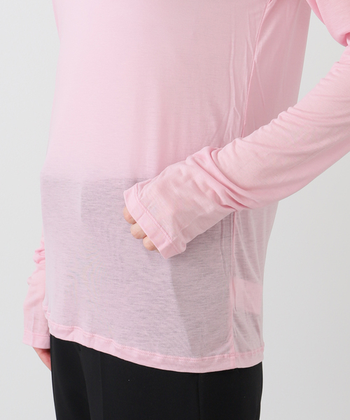 EDIT. FOR LULU（エディットフォールル）の「【BASERANGE/ベースレンジ】MAIN LONG SLEEVE TEE（Tシャツ/カットソー・レディース・ピンク・SMALL）」の7枚目の写真