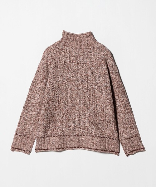 A DAY IN THE LIFE UNITED ARROWS(アデイインザライフユナイテッドアローズ)の「バルキーアクリル メランジケーブル ハイネックニット <A DAY IN THE LIFE>(ニット/セーター・レディース・ベージュ/ピンク/ブラック・FREE)」の18枚目の写真