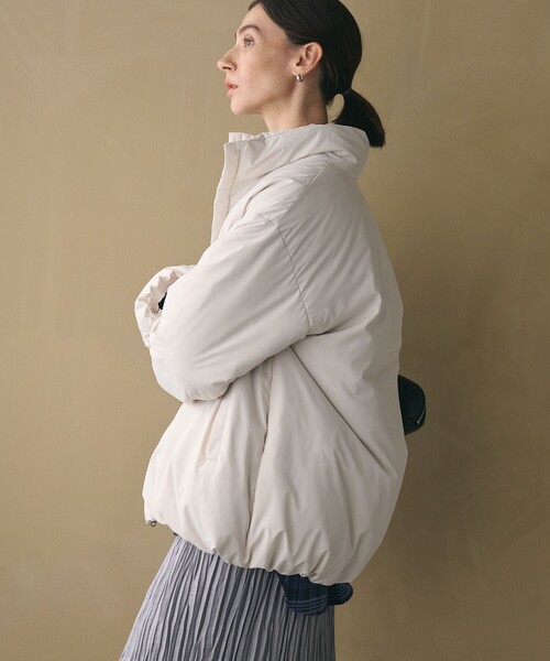 BEAUTY&YOUTH UNITED ARROWS（ビューティーアンドユースユナイテッドアローズ）の「【WEB限定 Wardrobe DAILY MINIMAL】スタンドカラー コクーンダウンジャケット ウォッシャブル（ダウンジャケット/コート・レディース・ダークグレー/ブラック/オフホワイト・FREE）」の6枚目の写真