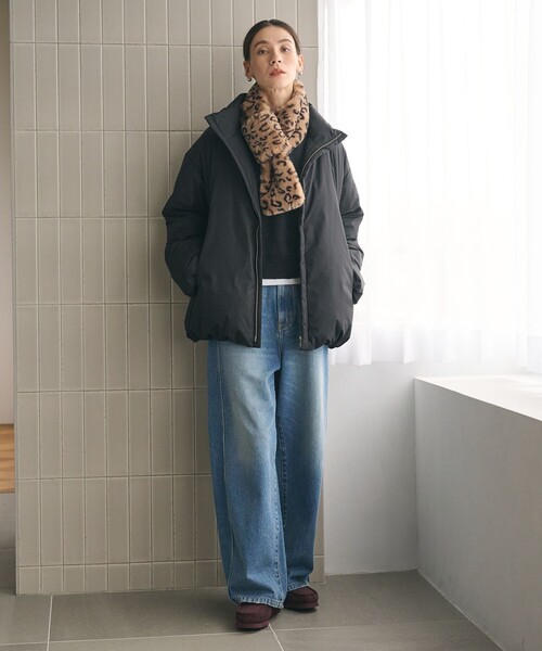 BEAUTY&YOUTH UNITED ARROWS（ビューティーアンドユースユナイテッドアローズ）の「【WEB限定 Wardrobe DAILY MINIMAL】スタンドカラー コクーンダウンジャケット ウォッシャブル（ダウンジャケット/コート・レディース・ダークグレー/ブラック/オフホワイト・FREE）」の12枚目の写真