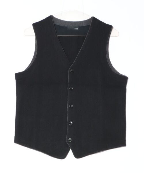 TAKA-Q（タカキュー）の「【ウォッシャブル ウール混】タカキュー ミラノリブ 前開きベスト（ベスト・メンズ・グレー系その他2/ネイビー・MEDIUM/X-LARGE/LARGE）」の19枚目の写真