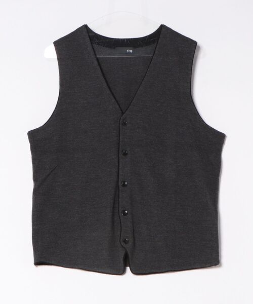 TAKA-Q（タカキュー）の「【ウォッシャブル ウール混】タカキュー ミラノリブ 前開きベスト（ベスト・メンズ・グレー系その他2/ネイビー・MEDIUM/X-LARGE/LARGE）」の18枚目の写真