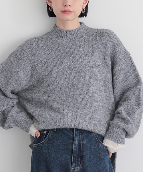 for/c(フォーシー)の「ハイネックニット【サスティナブル】(ニット/セーター・レディース・ブラウン/アイボリー/グレー・M/L)」の10枚目の写真