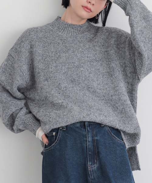 for/c(フォーシー)の「ハイネックニット【サスティナブル】(ニット/セーター・レディース・ブラウン/アイボリー/グレー・M/L)」の11枚目の写真