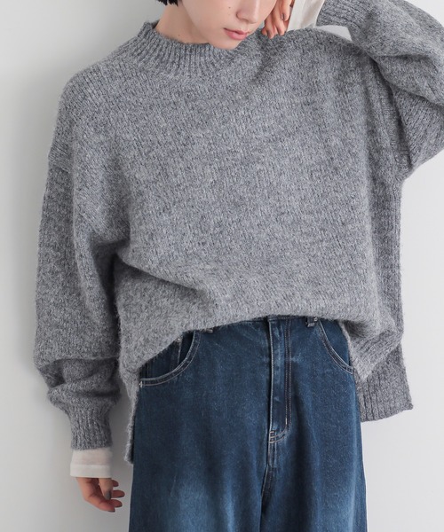 for/c(フォーシー)の「ハイネックニット【サスティナブル】(ニット/セーター・レディース・ブラウン/アイボリー/グレー・M/L)」の12枚目の写真