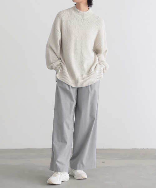 for/c(フォーシー)の「ハイネックニット【サスティナブル】(ニット/セーター・レディース・ブラウン/アイボリー/グレー・M/L)」の22枚目の写真