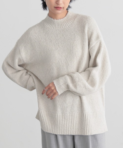 for/c(フォーシー)の「ハイネックニット【サスティナブル】(ニット/セーター・レディース・ブラウン/アイボリー/グレー・M/L)」の18枚目の写真