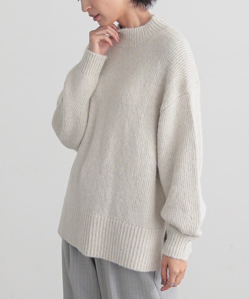 for/c(フォーシー)の「ハイネックニット【サスティナブル】(ニット/セーター・レディース・ブラウン/アイボリー/グレー・M/L)」の20枚目の写真