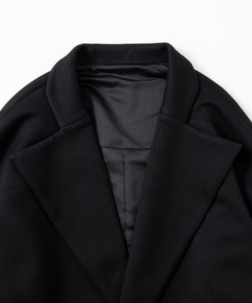 AJUGA.（アジュガ）の「スムースポンチロングコート（チェスターコート・レディース・ブラック/ネイビー・FREE）」の7枚目の写真