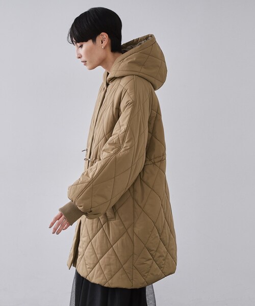 OPAQUE.CLIP（オペークドットクリップ）の「撥水キルティングロングコート【洗える】（その他アウター・レディース・ブラック/ブラウン系・38/40/42）」の13枚目の写真