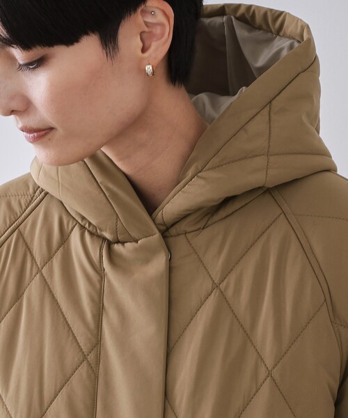 OPAQUE.CLIP（オペークドットクリップ）の「撥水キルティングロングコート【洗える】（その他アウター・レディース・ブラック/ブラウン系・38/40/42）」の15枚目の写真