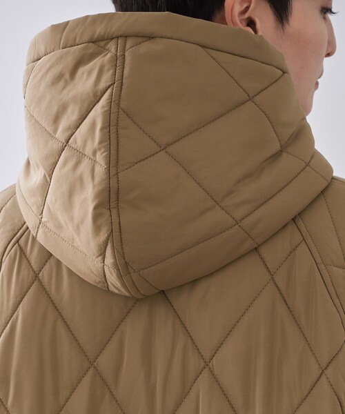 OPAQUE.CLIP（オペークドットクリップ）の「撥水キルティングロングコート【洗える】（その他アウター・レディース・ブラック/ブラウン系・38/40/42）」の16枚目の写真