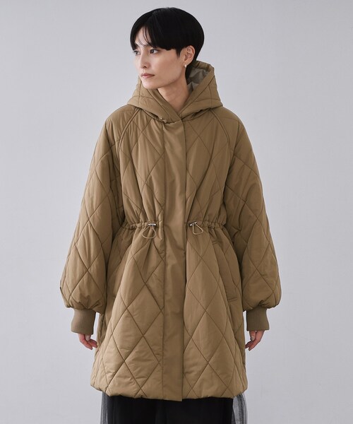 OPAQUE.CLIP（オペークドットクリップ）の「撥水キルティングロングコート【洗える】（その他アウター・レディース・ブラック/ブラウン系・38/40/42）」の17枚目の写真