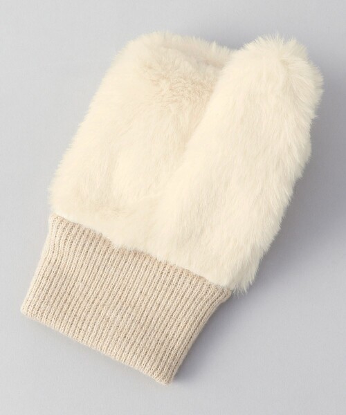 coen（コーエン）の「2wayファーライクミトン（手袋・レディース・ナチュラル/ダークブラウン/ベージュ・FREE）」の5枚目の写真