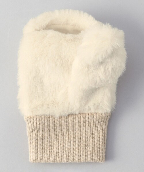 coen（コーエン）の「2wayファーライクミトン（手袋・レディース・ナチュラル/ダークブラウン/ベージュ・FREE）」の8枚目の写真