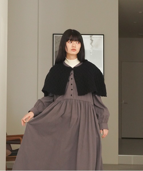 セール】オオカミと旅するケープ（ニット/セーター）｜オオカミと