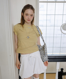 NYLON STRING BALLOON MINI SKIRT_WHITE