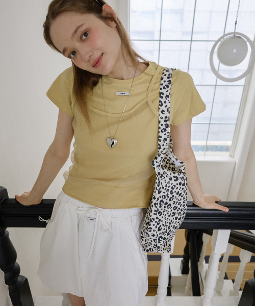LETERIE(レテリー)の「NYLON STRING BALLOON MINI SKIRT_WHITE(スカート・レディース・ホワイト・FREE)」の3枚目の写真