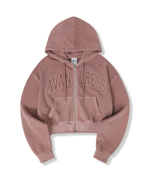 AVANDRESS（アバンドレス ）の「Felt 3D Pigment Zip - Up - 3COL（パーカー・レディース・ブラック/チャコール/PINK・MEDIUM/SMALL）」の7枚目の写真