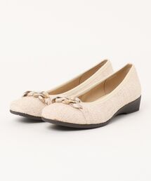 【Bridget Birkin Walk】アクリルチェーンウォーキングパンプス(55209B)
