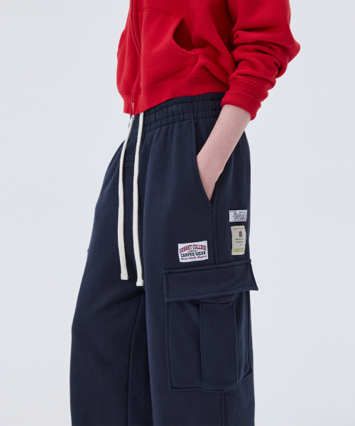 NOHANT(ノアン)の「SWEAT UTILITY CARGO PANTS NAVY(スウェットパンツ・メンズ・ネイビー・SMALL/MEDIUM/LARGE)」の6枚目の写真