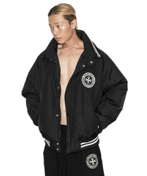 PUNCH DRUNK PARTIES（パンチドランクパーティーズ）の「Full-Zip Stadium Puffer (BLACK)（スタジャン）」
