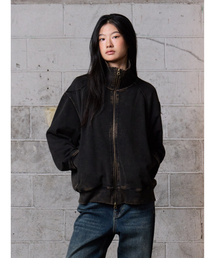 Verdnt（バーダント）の「2WAY Vintage Pigment Washed Sweatshirt [Black]（その他トップス）」