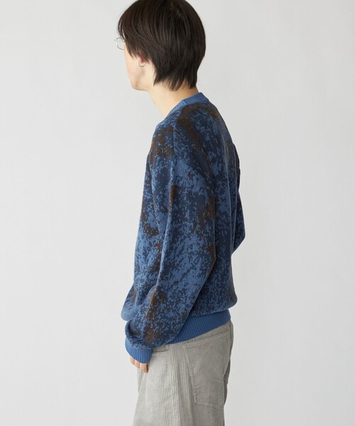 City Ambient Products(シティアンビエントプロダクツ)の「City Ambient Products: シャギー ジャカード クルーネック ニット(ニット/セーター・メンズ・グレー/ブルー/ブラウン・SMALL/LARGE/MEDIUM)」の6枚目の写真