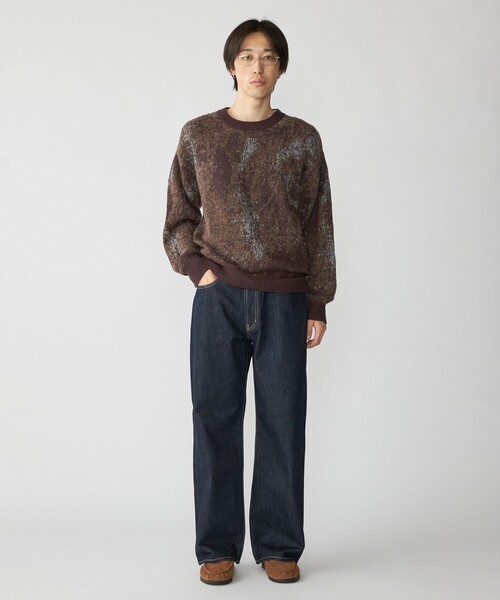 City Ambient Products(シティアンビエントプロダクツ)の「City Ambient Products: シャギー ジャカード クルーネック ニット(ニット/セーター・メンズ・グレー/ブルー/ブラウン・SMALL/LARGE/MEDIUM)」の10枚目の写真