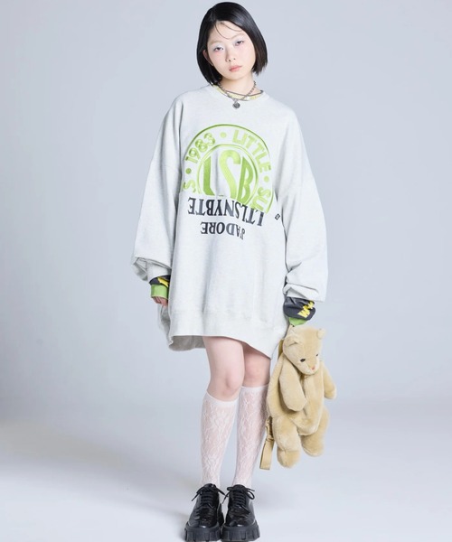 セール】littlesunnybite/リトルサニーバイト/logo sweat top