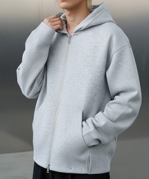 A'GEM/9 × .kom 『ARULE/アルール』Metal Accent Zip Hoodie/メタルアクセントジップフーディー