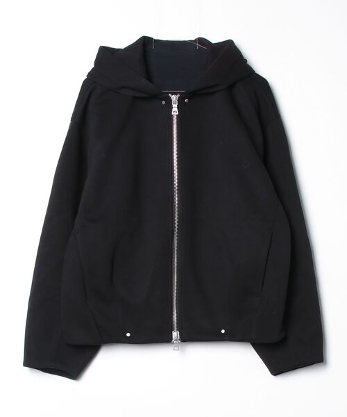 ARULE(アルール)の「A'GEM/9 × .kom 『ARULE/アルール』Metal Accent Zip Hoodie/メタルアクセントジップフーディー(パーカー・メンズ・ブラック/グレー・XL/L)」の8枚目の写真