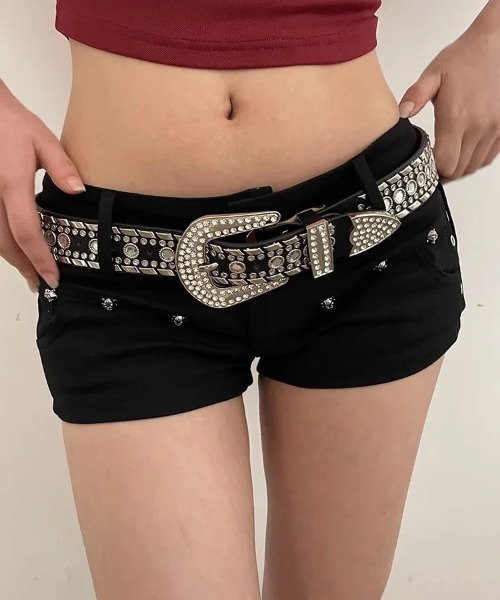 Y2K レディース ベルト ラインストーン(BDS)（ベルト）｜WARAIJOGO