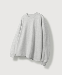 Stitch Line Long Sleeve_White Melange