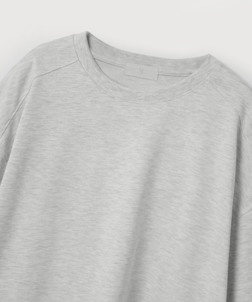 MOOD INSIDE(ムードインサイド)の「Stitch Line Long Sleeve_White Melange(Tシャツ/カットソー・メンズ・ライトグレー・LARGE/X-LARGE/MEDIUM)」の2枚目の写真