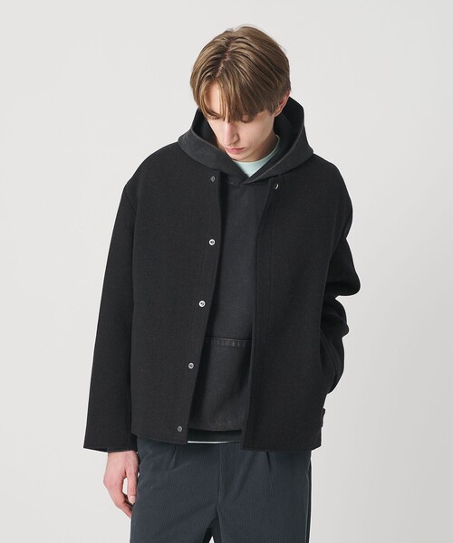 BEAUTY&YOUTH UNITED ARROWS(ビューティーアンドユースユナイテッドアローズ)の「モッサ メルトン ショート ブルゾン(ブルゾン・メンズ・オリーブ/ダークグレー・L/M/S/XL)」の2枚目の写真