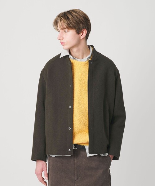 BEAUTY&YOUTH UNITED ARROWS(ビューティーアンドユースユナイテッドアローズ)の「モッサ メルトン ショート ブルゾン(ブルゾン・メンズ・オリーブ/ダークグレー・L/M/S/XL)」の6枚目の写真