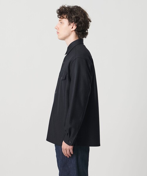 UNITED ARROWS（ユナイテッドアローズ）の「ARYES ジャージメルトン CPOシャツ（シャツ/ブラウス・メンズ・ネイビー・XL/M/S/L）」の7枚目の写真